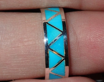 Zuni Turquoise Sterling Silver Ring