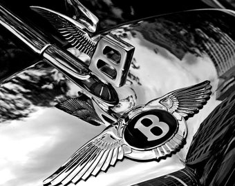 Bentley Badge And Hood Ornament ~ Poster Print