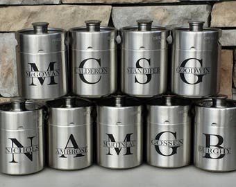 ManCan, 64 ounce Grab 'N Go Growler, Personalized