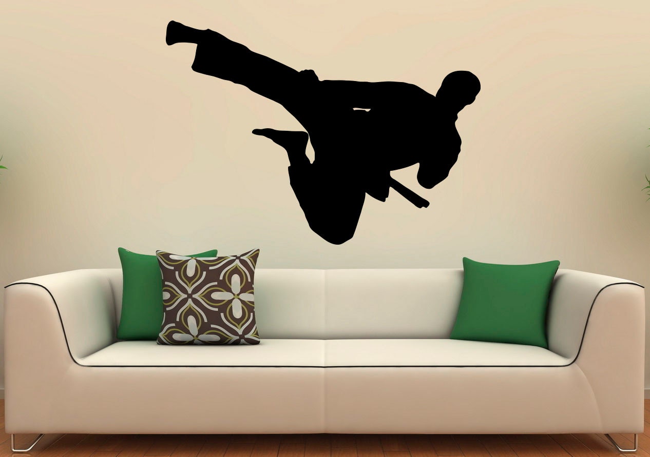 Martial Arts Karate Wall Decal Vinyl Stickers Fighting Home