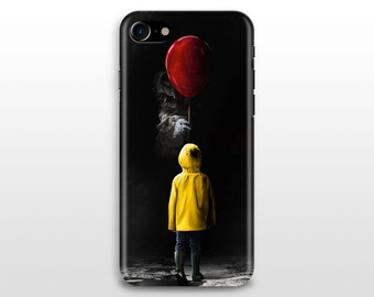 it movie iPhone 8 case, iPhone X case iPhone 6, iPhone 7 plus iPhone 5 SE Samsung Galaxy S7 S8 Stephen King movie poster Pennywise skarsgard