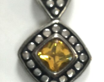 925 silver Citrine Pendant