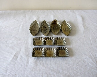 Vintage French Cake Patisserie Moulds Baking Tins