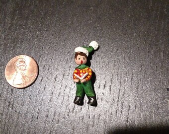 Dollhouse Christmas caroler
