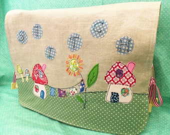 Stitch" Applique Sewing Machine Cover pdf pattern