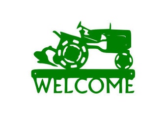 Green Tractor Wall design instant download cut file SVG DXF EPS for Cameo and Cricut Explore machines