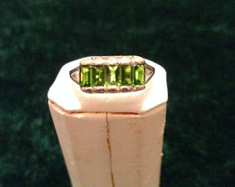Vintage Chrome Diopside Sterling Silver Ring Size 8 3.0g AFSP