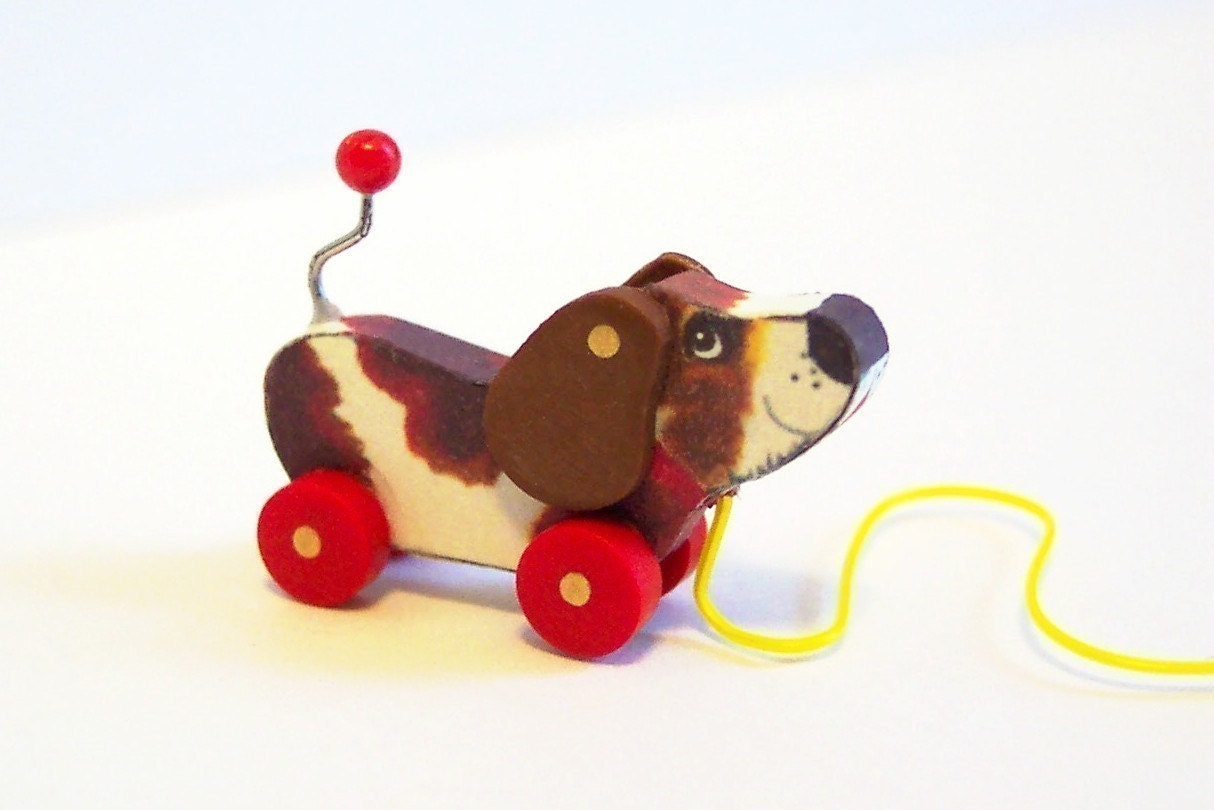 DOG Pull Toy Dollhouse Miniature KIT