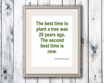 Chinese Proverb, Quote, Wall Art Print, Home Decor, Printable Digital Download, Poster Print