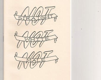 zine - "Not Straight Not White Not Male" - 3rd edition