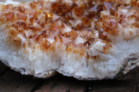 RESERVED for Michel - Huge Citrine Cluster 51 lbs., Large Standing Citrine, XL Citrine Slab, Free Shipping