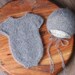 PDF Knitting PATTERN - Newborn baby romper and bonnet. Size 0-1 month. Knitted with straight needless. Written in US terms.