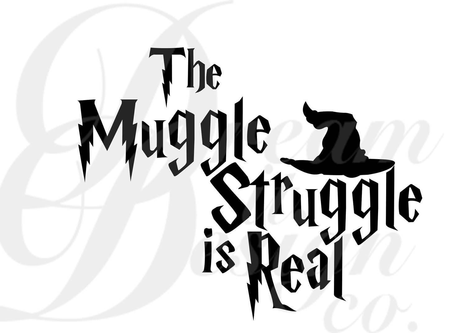 Harry Potter (Muggle Struggle) Design for Silhouette Studio, Cut Files ...