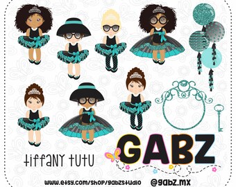 Tiffany Tutu, Clipart, Tiffany Birthday, Girl, Baby Shower, Birthday, Clipart, Gabz