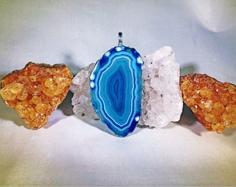 Agate Necklace Agate Jewelry Agate Slice Jewelry Agate Slice Necklace Geode Jewelry Geode Necklace Druzy Necklace Hippie Clothes Crystals