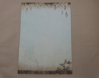 A4 sheet of paper for scrapbooking and card making, Christmas