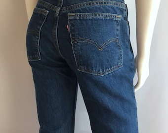 Vintage Women's 90's Levi's 517, Jeans, Boot Cut, Low Rise, Denim (M)