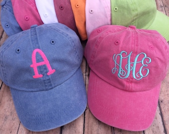 Monogrammed Youth Hat, Kids Hat, Kids monogram hat, monogram hat, personalized hat, youth hat, kids hat, childs monogram hat, child hat,
