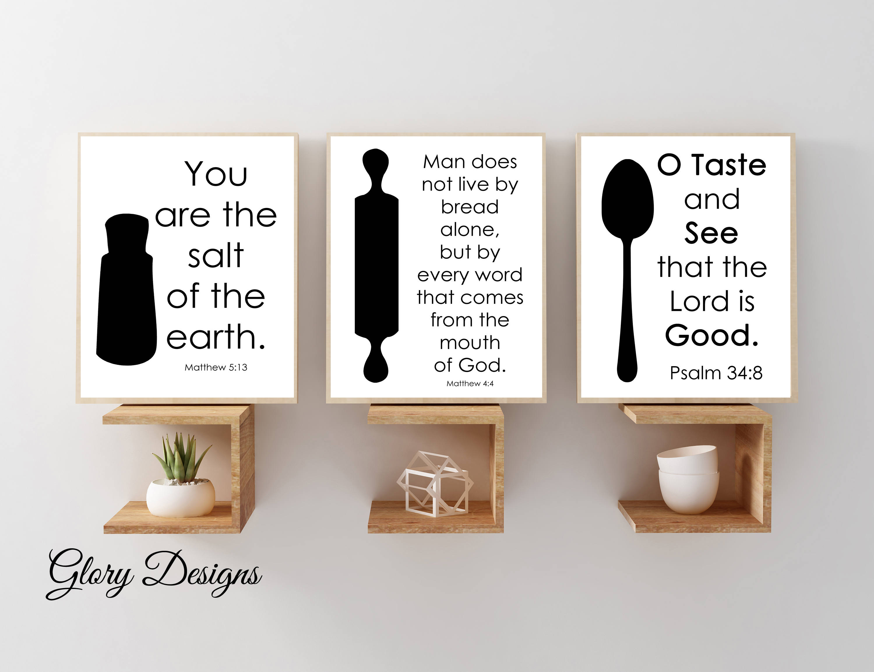 Printable Bible Verse Farmhouse printable Scripture Kitchen