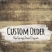 Custom order for Rachel / Floating shelves