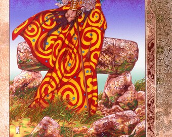 Celtic Irish Fantasy Art BREAS THE BEAUTIFUL 8x11".