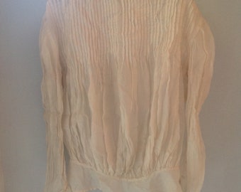 antique pure silk edwardian bodice blouse 1920s