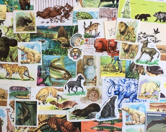 animal ephemera for junk journals, smash books, art journals, collage and altered art