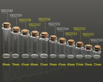 10PCS 22mm dia. tiny glass bottles small glass bottles empty small bottles wholesale, tiny bottles with corks 100225