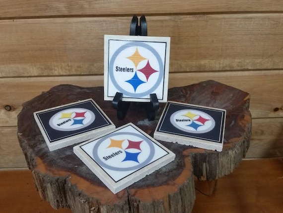 Home Decor Pittsburgh Steelers Football Image Coasters set of