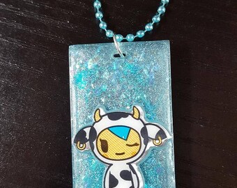 Resin Tokidoki Fairy Kei Pastel Goth Ball Chain Necklace