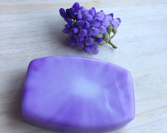 Lilac Soap: Lilac Soap Bar, Lilac Bar Soap, Lilac Goat Milk Soap Handmade Lilac Soap Homemade Lilac Soap Lilac Gift Soap Spring Scented Soap