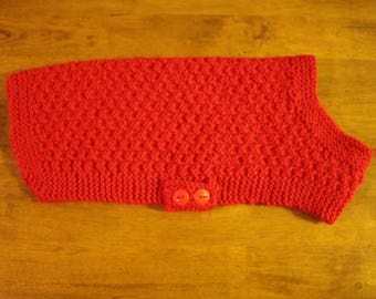 Red Knitted Dog Sweater