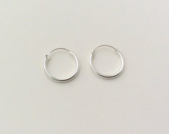 12 mm Sterling Silver Hoop Earrings - Silver Hoop Earrings - Tiny Hoop Earrings - Hoop Earrings - Small Hoop Earring - Silver Hoop Tiny