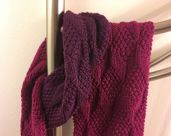 Pink and Purple Diamond Scarf