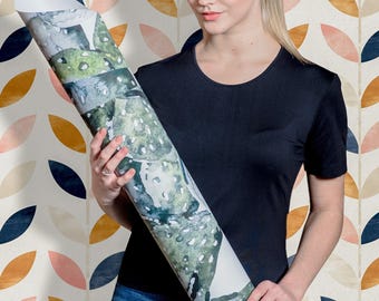 Scandinavian style pattern || Vintage wallpaper || Self adhesive wall mural || Wall covering #60