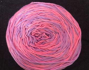 8-ply hand-dyed crochet yarn