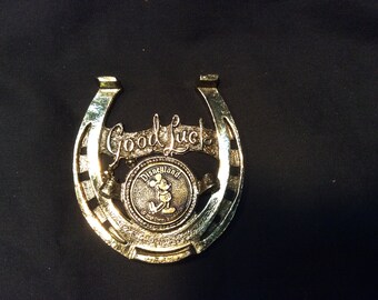 Disneyland Frontierland Bronze Good Luck Horseshoe souvenir - 1970s