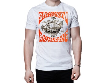 Jefferson Airplane Last Flight 2007 Logo Album Cover T-Shirt