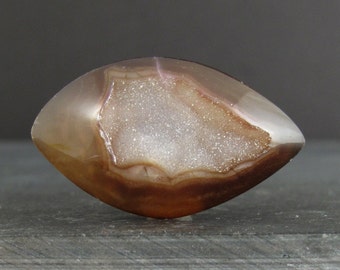 Brown druzy cabochon , Natural, Jewelry making supplies S7085