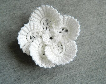 Crochet Flowers Applique, Scrapbooking application