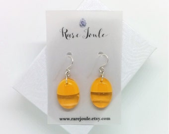 Sunflower Yellow Drop Earrings