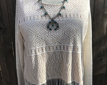 Sweet Crochet & Lace Top P288