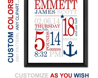 nautical baby announcements