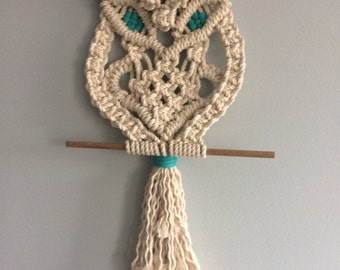 Macrame Owl Wall Hanging