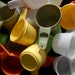 Tupperware Measuring Cups or Spoons - Yellow - Orange - Clear - Olive Green- Lime Green - Replacement Parts - You Choose 1