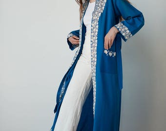 1920s Embroidered Felt Robe