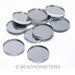 20 ct - 1/2 inch Round SILVER Mirror Glass Mosaic Tiles
