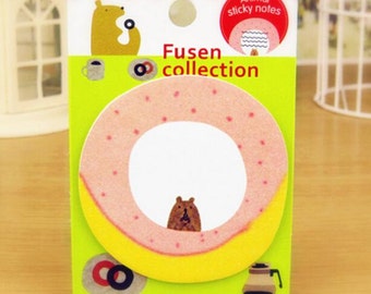 Cute Donut/Bear Sticky Note