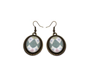 Boucles d'oreille grises