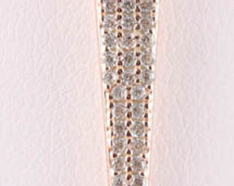 CZ-Triangle-Necklace-CZ Encrusted-Y Necklace-Sterling Silver-for her